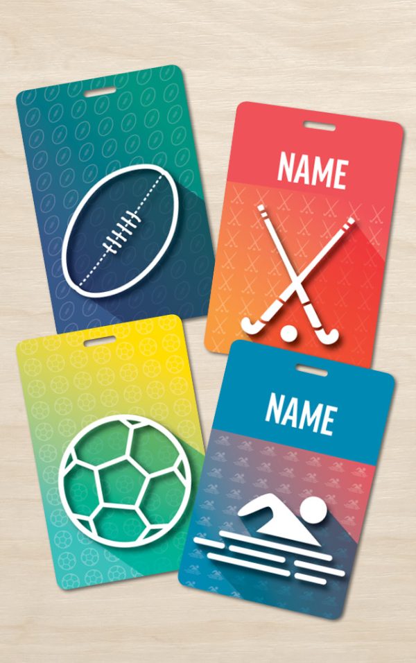 Sport bag tag category